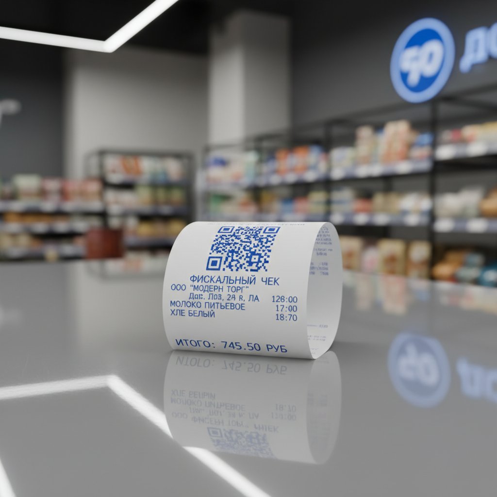 Кассовый чек с QR-кодом для налоговой